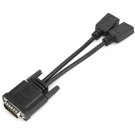 Câble de conversion plaqué or DMS 59 broches vers HDMI double affichage, répartiteur et commutateur pour PC portable D0508