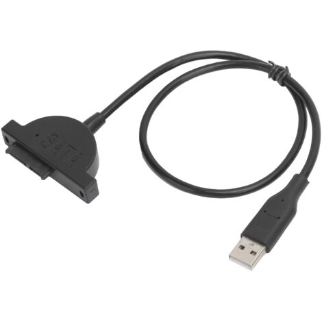 Câble de Conversion SATA USB 13 Pins pour Lecteur DVD/Disque Dur Externe avec Vis Inclus
