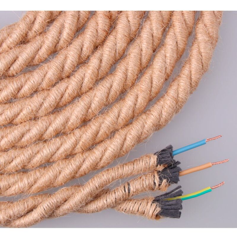 

Cable De Cuerda De Yute Trenzado 3X0.75 Ã12Mm - NEOFERR..