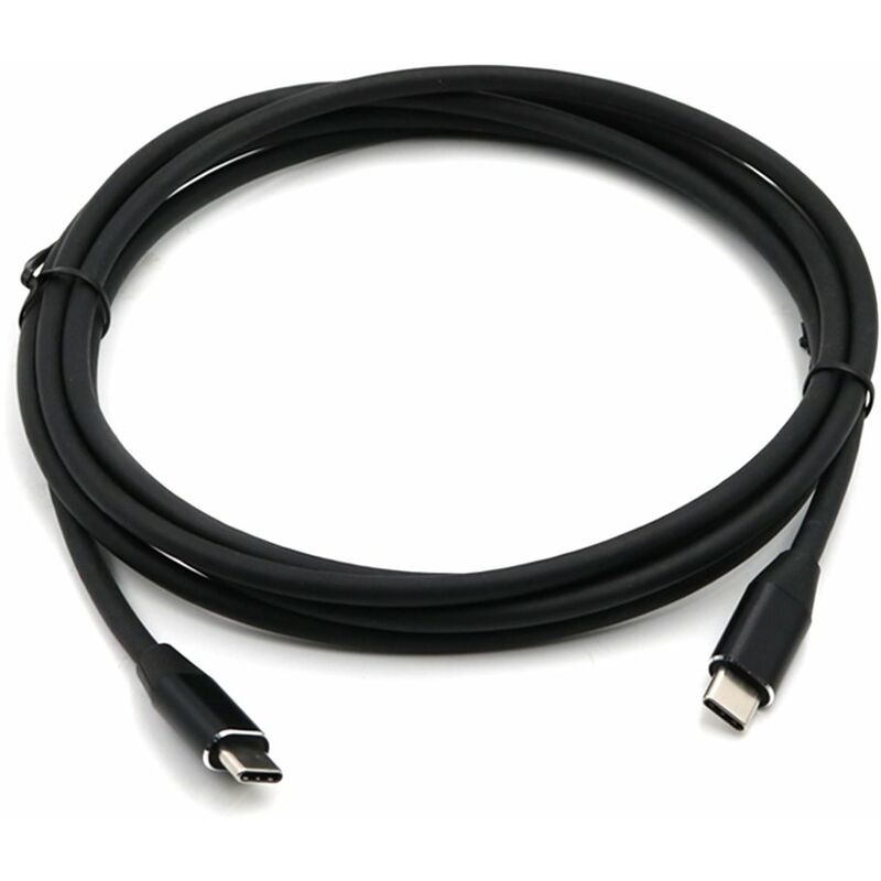 

Cable de datos tipo c 3.1ctoc Publico a publico Doble cabezal 5A100W16 Nucleo 10Gen2 Linea de video 4K de funcion completa,Negro, 0,5 m