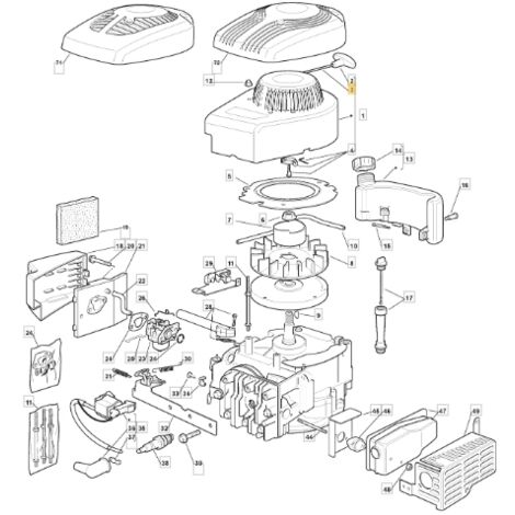 Câble de démarrage moteur modèles SV200 STIGA 118550053/0