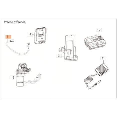 Câble de démarrage pour tondeuse à gazon modèles G48TKE ORIGINAL EMAK L66152070