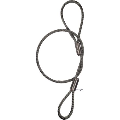 CÂBLE DE DÉVERROUILLAGE D'URGENCE POUR REMORQUE 2 X BOUCLES, diamètre du câble 4,0 mm