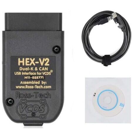 Câble de diagnostic HEX V2 VCDS VAG COM 25.3 5053 pour lecteur automatique VW/AUDI/Skoda/Seat, câble USB pour scanner (anglais)