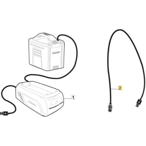 Câble de diagnostic pour tondeuse sans fil ORIGINAL STIGA 118811363/0