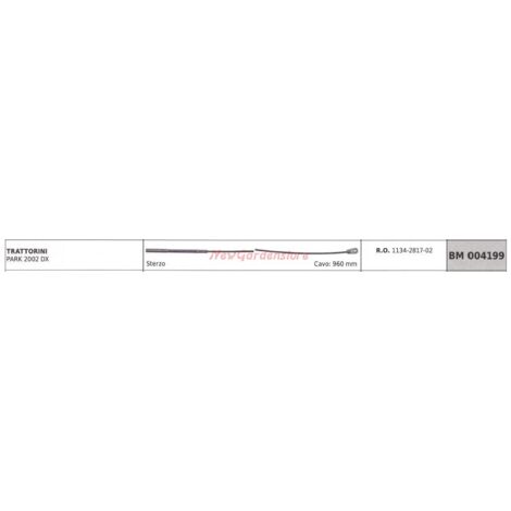Câble de direction GGP pour tracteur de pelouse PARK 2002 DX 004199