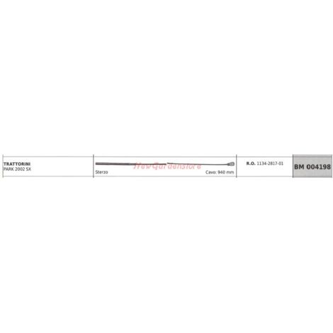 Câble de direction GGP pour tracteur PARK 2002 SX 004198