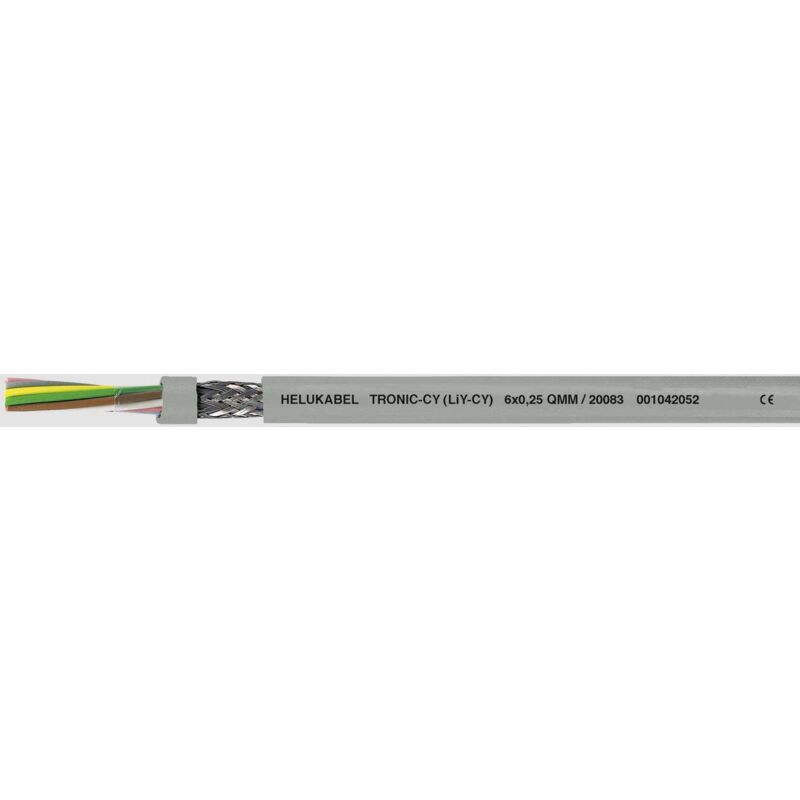 16027 Câble de données LiYCY 3 x 0.75 mm² gris 100 m R292611 - Helukabel