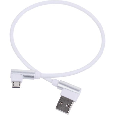 Câble de données micro USB coudé, câble de charge, câble de synchronisation de données USB 2.0