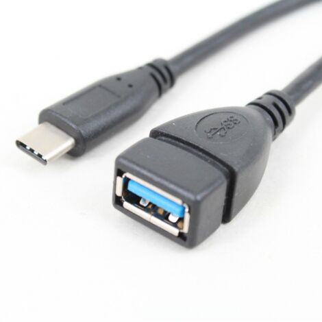 Câble de données OTG Type-C vers USB 3.0 femelle pour téléphones portables, câble adaptateur pour clé USB externe USB 3.1, port femelle 3.0.