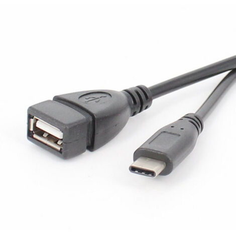 Câble de données USB femelle vers Type-C vers OTG pour téléphones portables, tablettes, clés USB externes, claviers, souris, jeux et musique.