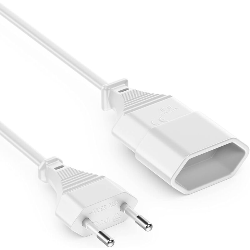

Cable de extension alimentacion CEE 7/16 5 M Blanco