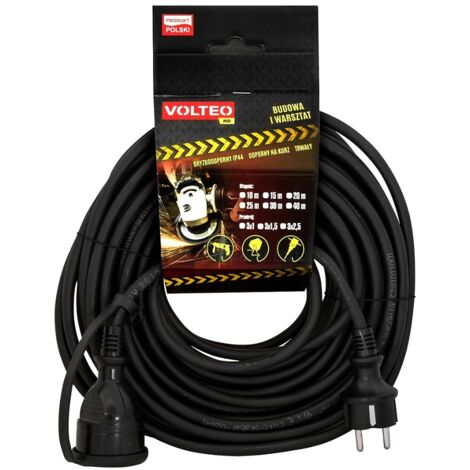Cable de extensión de alta resistencia de 30 m, H05RR-F, 3 x 1,5 mm - VT-425-3015