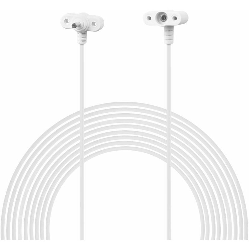 

Cable de extension de CC de 2,5 m / 8,2 pies compatible con el panel solar de la bateria de la camara Ring Spotlight, resistente a la intemperie,