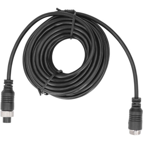 Cable de extensión de vídeo de 4 pines y 10 m para cámaras de marcha atrás - Cable de vídeo para camiones, remolques, autobuses y autocaravanas