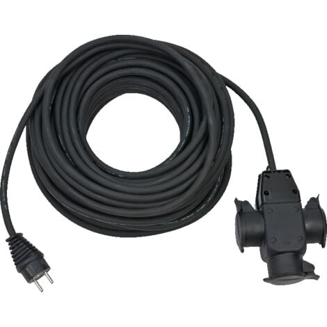 Brennenstuhl BREMAXX® cable alargador de corriente (cable de 5m, para uso  en exteriores hasta -35
