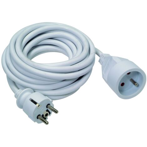 CABLE DE EXTENSIÓN ELEC 3G1.5 PVC 5M PERFIL BLANCO 502400150