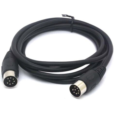 Cable de extensión MIDI KZQ Tomost de 8 pines macho a macho para Bang & Olufsen B&O PowerLink BeoLab (1,5 m)