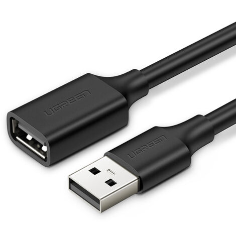 Cable de extensión USB 2.0 UGREEN US103, 1,5 m (negro)