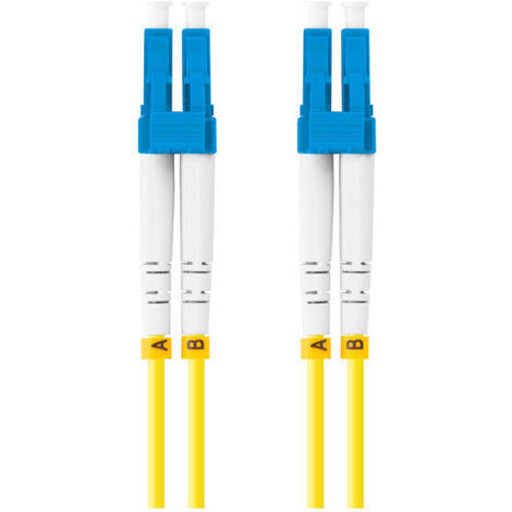 CABLE DE FIBRAOPTICA LANBERG 1M MONO LC/UPC-LC/UPC DUPLEX G657A1 LSZH AMARILL