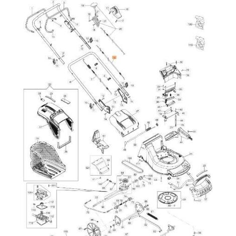 CÂBLE DE FREIN MOTEUR ORIGINAL EMAK 66060585R