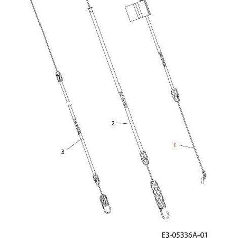 CÂBLE DE FREIN ORIGINAL EMAK C74604438