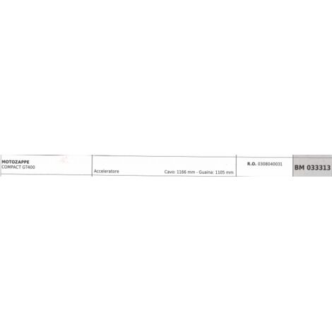 Câble de gaz motobineuse Pubert - 0308040031