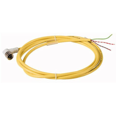 Câble de liaison 3p AC couplage M12 version coudé extrémité libre L 2m EATON CSAR3F3CY2202