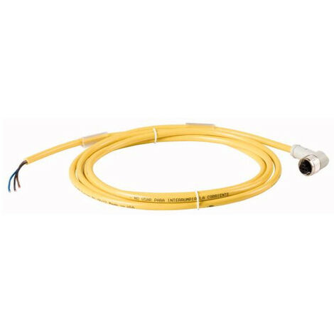 Câble de liaison 4p/3câble DC couplage M12 version coudé extrémité libre L 5m EATON CSDR4A3CY2205-LN