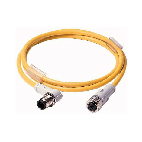 Câble de liaison 4p DC couplage M12 version droit connecteur mâle version coudée L 1 5mm EATON CSDR4A4CY2201.5-D