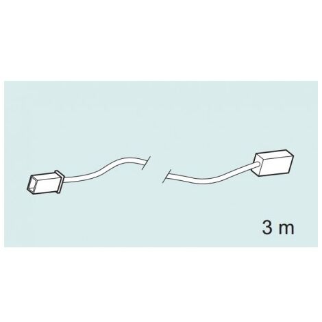 Câble de liaison longueur 3000mm pour module LED 24V (PROTECTION / CF) PLANET WATTOHM 27131