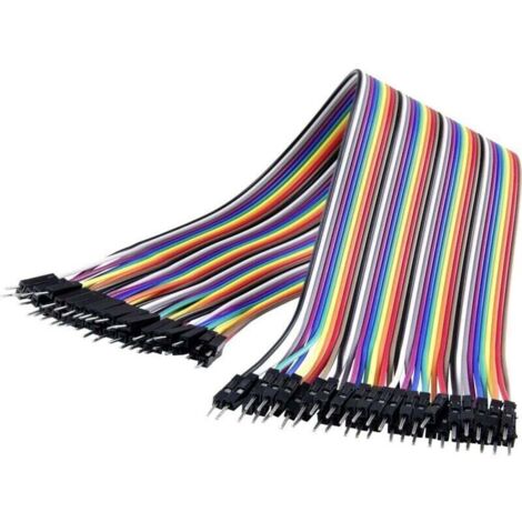 Câble de liaison mâle-mâle 40 broches pour Arduino, Raspberry Pi et Banana Pi – JKMM403, 30 cm, fil flexible 22 AWG