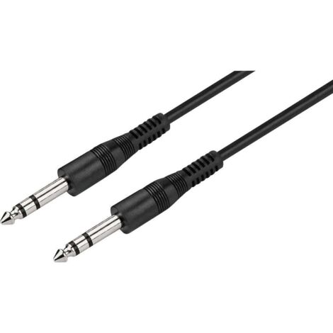 Câble de liaison Monacor 0065680 Jack audio [1x Jack mâle 6,3 mm (stéréo) - 1x Jack mâle 6,3 mm (sté