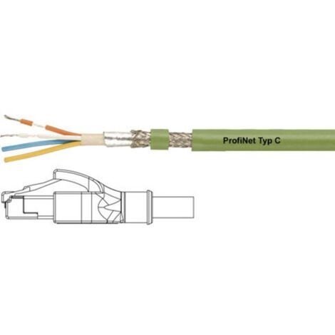 Câble de liaison réseau informatique, PROFInet C [1x RJ45 mâle - 1x RJ45 mâle] HELU PROFInet C PUR C