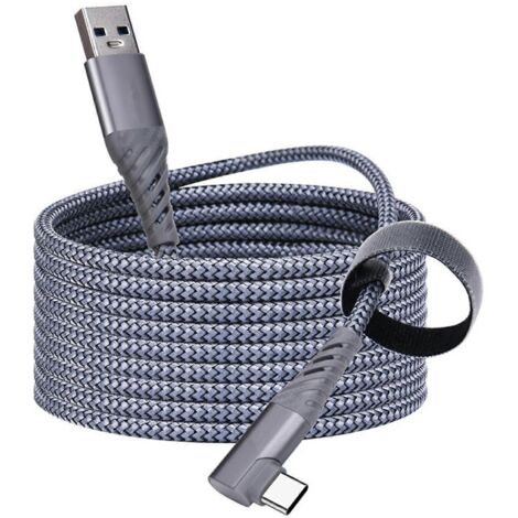 Câble de liaison USB 3.1 vers USB C pour casque VR Quest 2, câble de charge rapide - 3 m
