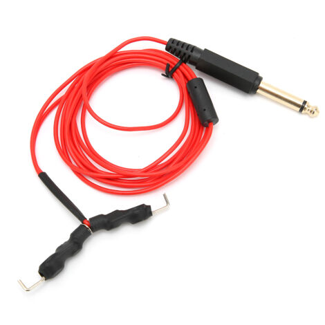 Câble de Machine à Tatouage en Silicone Rouge - Accessoires de Connexion pour Tatoueur