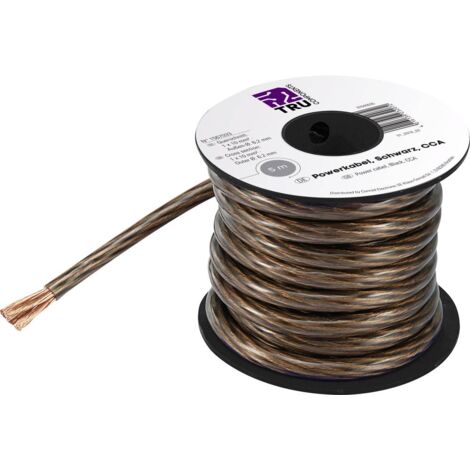 Câble de masse TRU COMPONENTS CCA 1567036 1 x 16 mm² noir 5 m