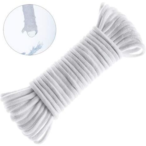 Cable de mecha capilar de autorriego de 6 mm de diámetro (18 m), mecha hidropónica para bricolaje, sistema de riego automático para macetas.