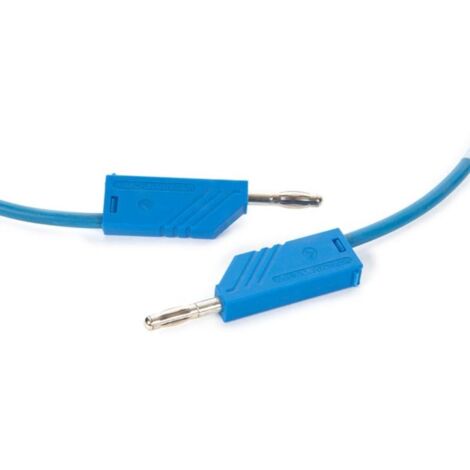 CABLE DE MEDICIÓN 4mm 50cm / AZUL (MLN-SIL / 1)