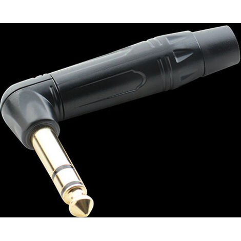 Câble de microphone coudé double canal 6,35 mm, soudé, avec fil noir et plaqué or, pour table de mixage et haut-parleur de guitare.