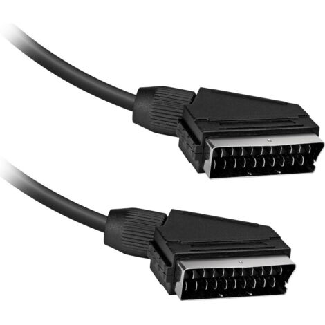 Câble De Prolongation De 1,5 Mètre Scart Pour L'adaptateur Audio Vidéo Tv Pin 21 Broches
