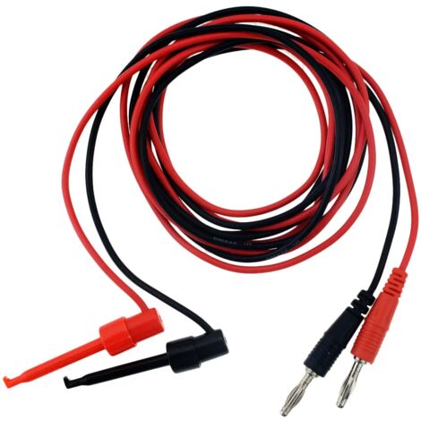 Cable de prueba banana de 4mm a gancho de prueba 1 M Multicolor