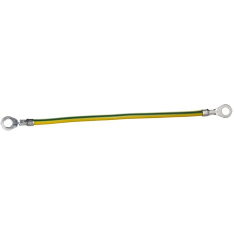 Cable de puesta a tierra de 6 mm² con ojal de 160 mm y 8,3 mm NSYEL166D8