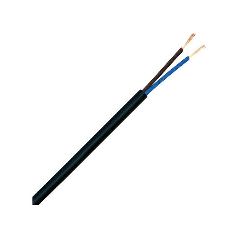 

Cable de PVC 2X0,50 H03VV-F Negro