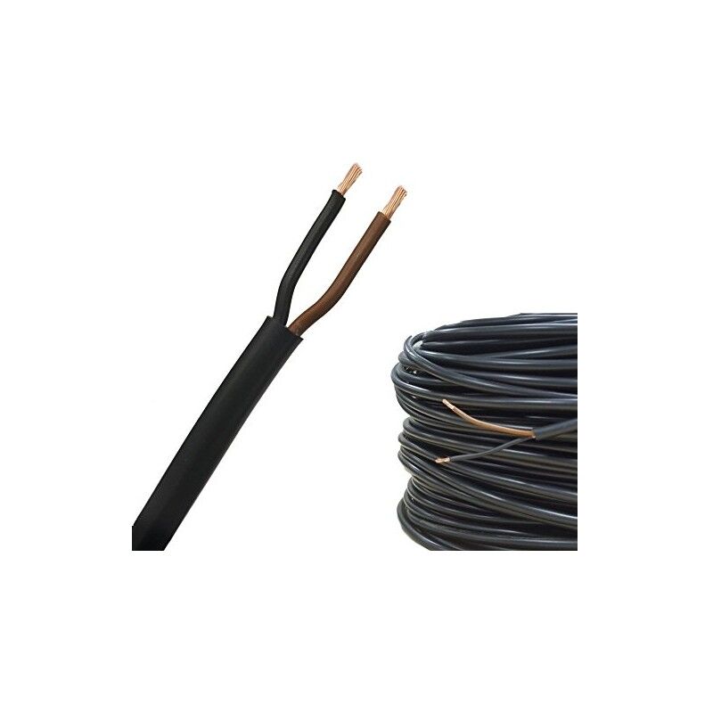 

Cable de PVC 2X0,75 H05VV-F Negro