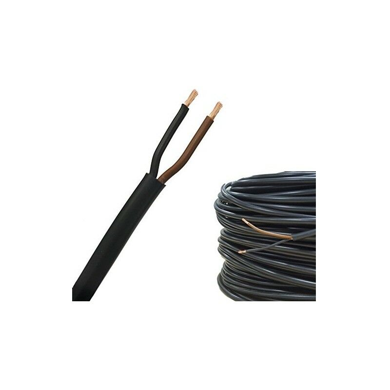 

Cable de PVC 2X1 H05VV-F Negro