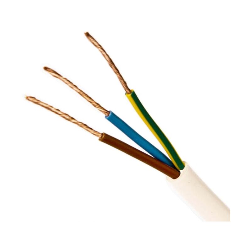 

Cable de PVC 3G0,50 H03VV-F Blanco