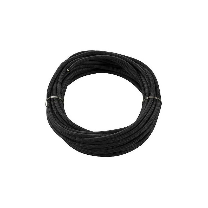 

Cable de PVC 3G1,50 H05VV-F cubierto con tela tejida negra