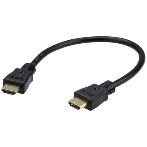 Câble de raccordement ATEN HDMI Fiche mâle HDMI-A 0.30 m noir 2L-7DA3H 4K UHD Câble HDMI