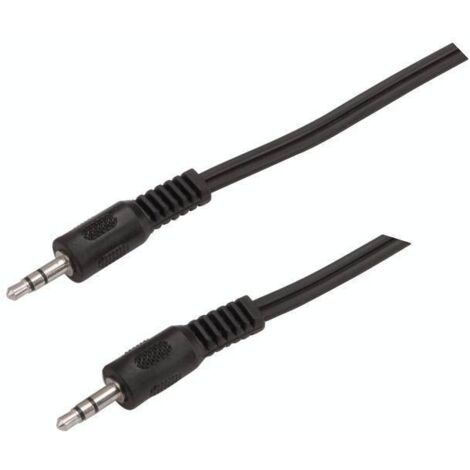 Câble de raccordement Bachmann 918.010 Jack audio [1x Jack mâle 3.5 mm - 1x Jack mâle 3.5 mm] 1.50 m noir C206361